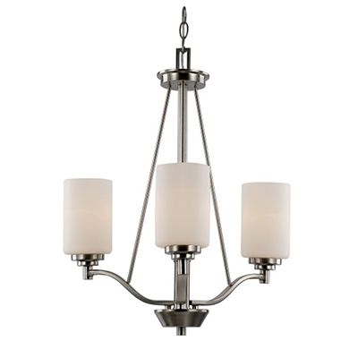 TransGlobe 70525-3 ROB 3 Light Chandelier in Rubbed Oil Bronze